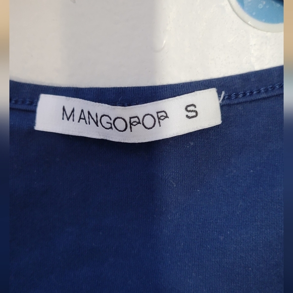 MANGOPOP Women's Square Neck Short Sleeve Long Sleeve Tops Bodysuit Size Small - Picture 2 of 4